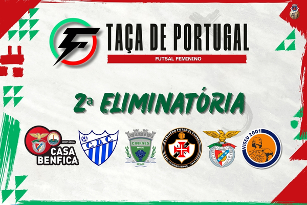 2ª eliminatória da Taça de Portugal Feminina é este sábado